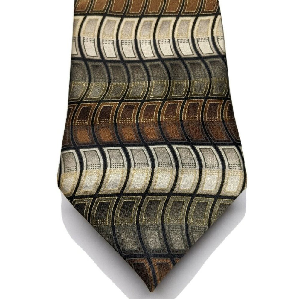 Chas Reed & Co Collection Geometric Silk Necktie